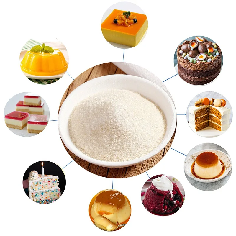 Edible Gelatin Sheet Food Grade Gelatin Leaf Bakery Gelatin